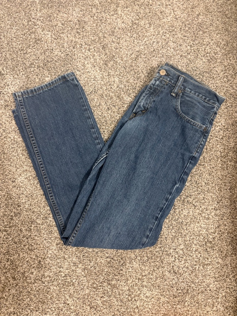 Levi's 514 Men’s Straight Leg Blue Denim Jeans - 100% cotton - 30 x 32